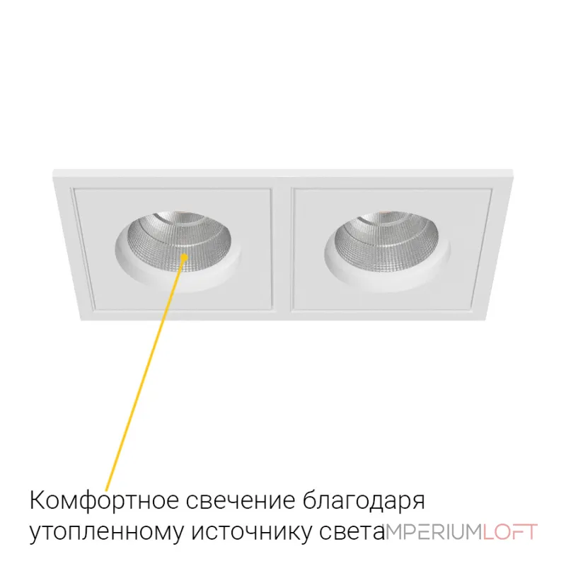 Встраиваемый светодиодный светильник LeDron BRUTAL BRUTAL SQ2 White TRIAC 4000K