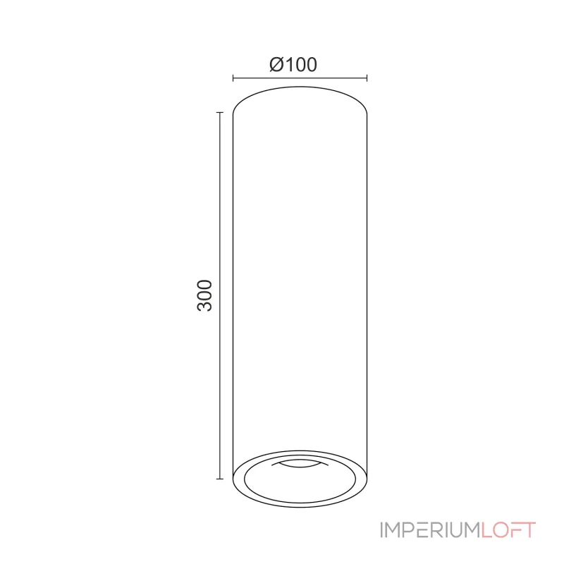 Потолочный светильник под сменную лампу LeDron MJ1027 MJ1027 Black 300mm