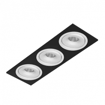 Встраиваемый поворотный светодиодный светильник LeDron MJ1006 MJ1006 SQ3 Black-White