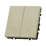 Двухклавишный жалюзийный выключатель LeDron 2 Gang Curtain Switch Cashmere от ImperiumLoft