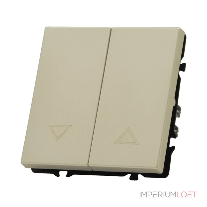 Двухклавишный жалюзийный выключатель LeDron 2 Gang Curtain Switch Cashmere от ImperiumLoft Двухклавишный жалюзийный выключатель LeDron 2 Gang Curtain Switch Cashmere от ImperiumLoft