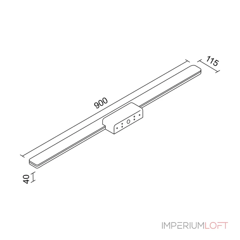 Настенный светодиодный светильник LeDron LED358 LED358-900 Black от ImperiumLoft Настенный светодиодный светильник LeDron LED358 LED358-900 Black от ImperiumLoft