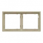 Рамка на 2 поста для розеток и выключателей LeDron 2 Frame PC Cashmere