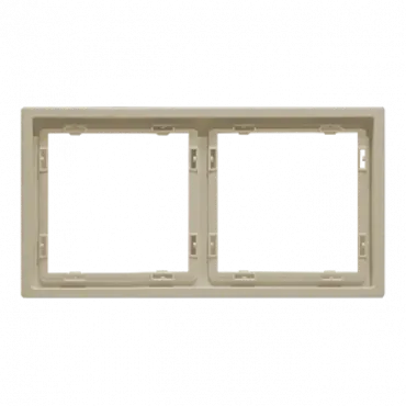 Рамка на 2 поста для розеток и выключателей LeDron 2 Frame PC Cashmere