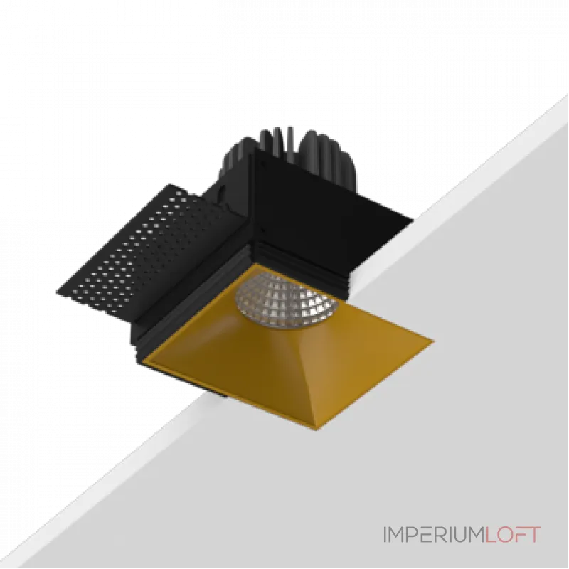 Встраиваемый светодиодный светильник LeDron RISE SQ H KIT1 RISE SQ H KIT1 LED 4K Gold
