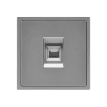 Розетка компьютерная одиночная LeDron CAT 6 (DATA) Light Grey Розетка компьютерная одиночная LeDron CAT 6 (DATA) Light Grey