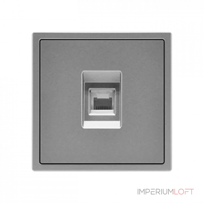 Розетка компьютерная одиночная LeDron CAT 6 (DATA) Light Grey Розетка компьютерная одиночная LeDron CAT 6 (DATA) Light Grey