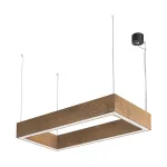 Подвесной светильник LeDron KVADRO HL Wooden KVADRO HL 340х700 3K Bl
