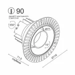 Встраиваемый поворотный светодиодный светильник LeDron DL3546 White