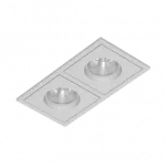 Встраиваемый светодиодный светильник LeDron BRUTAL BRUTAL SQ2 White TRIAC 4000K от ImperiumLoft