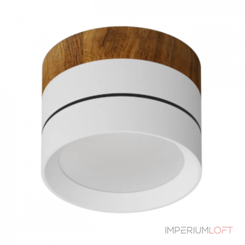 Потолочный светодиодный светильник LeDron BARREL BARREL Wooden White