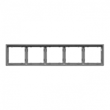 Рамка на 5 постов для розеток и выключателей LeDron 5 Frame PC Light Grey