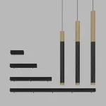 Подвесной светильник LeDron SAGITONY E T40 Wooden E T40 Wooden 300 Bl