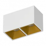 Потолочный светодиодный светильник LeDron KUBING KUBING 2 White-Gold TRIAC 4000K