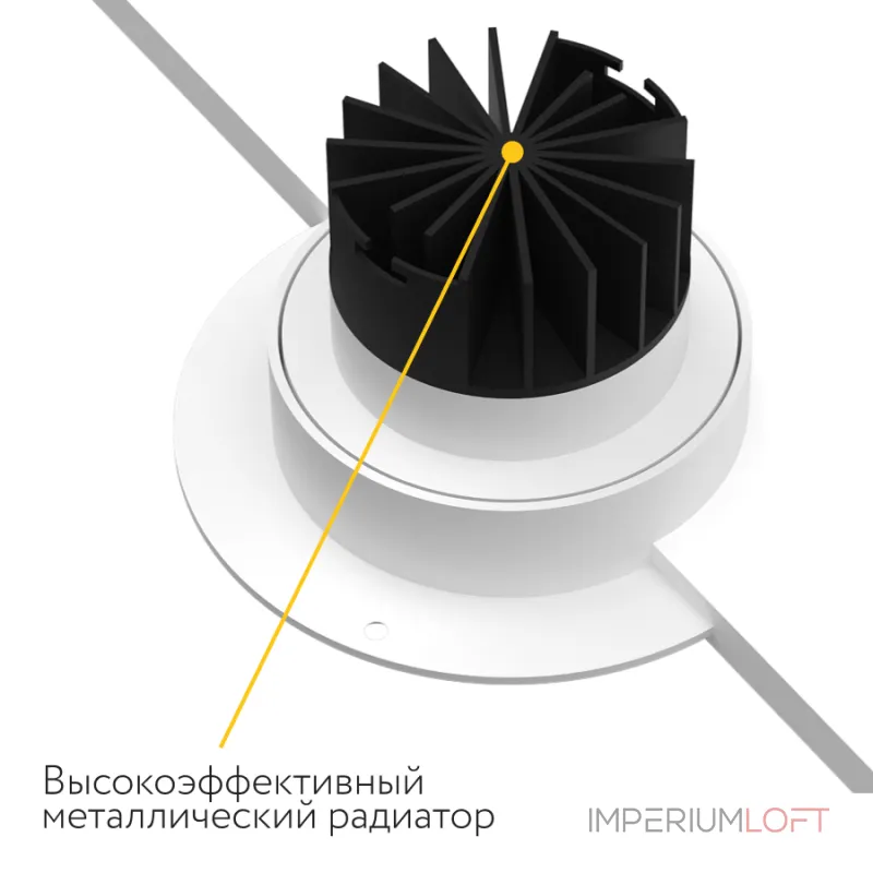 Встраиваемый поворотный светодиодный светильник LeDron DL3546 White Встраиваемый поворотный светодиодный светильник LeDron DL3546 White