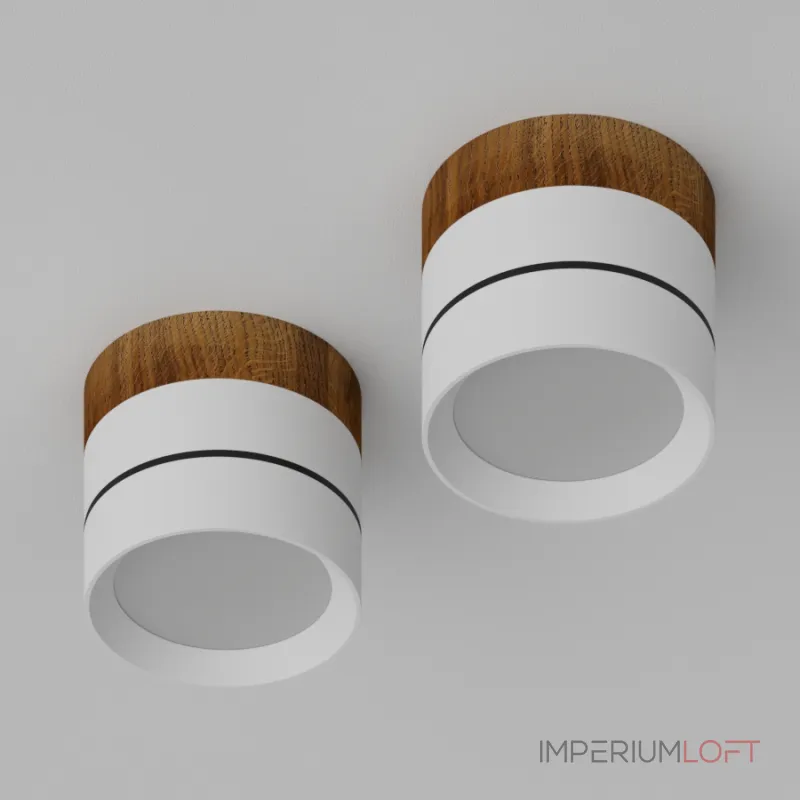 Потолочный светодиодный светильник LeDron BARREL BARREL Wooden White