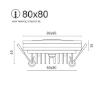 Встраиваемый светодиодный светильник LeDron LIP0906-10W-F3000K Dim Triac