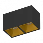 Потолочный светодиодный светильник LeDron KUBING KUBING 2 Black-Gold TRIAC 4000K