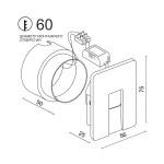 Встраиваемый светодиодный светильник для стен и ступеней LeDron WLB128/1W W от ImperiumLoft