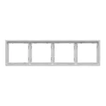 Рамка на 4 поста для розеток и выключателей LeDron 4 Frame PC White