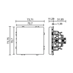 Выключатель одноклавишный звонкового типа LeDron 1G Reset Light Grey от ImperiumLoft