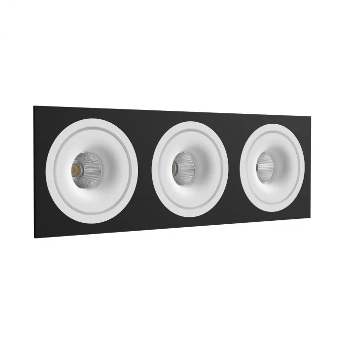 Встраиваемый светодиодный светильник LeDron LH10 LH10 SQ3 Black-White 4000K от ImperiumLoft