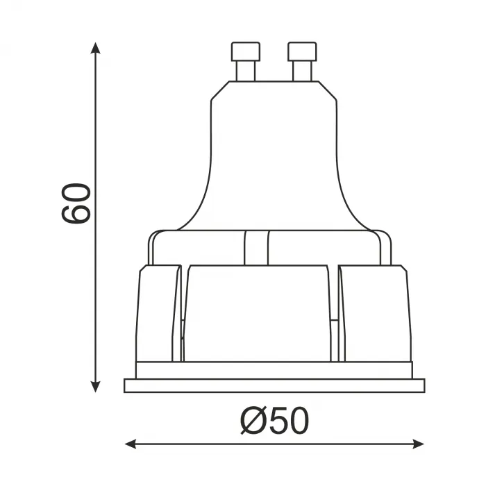 Светодиодная лампа LeDron LDR-GU10 6W 4000K Dim от ImperiumLoft