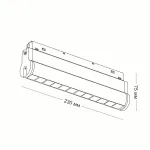 Светодиодный светильник для магнитной системы LeDron CONTROL RTA20-12 White