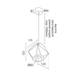 Подвесной светильник LeDron RUBIK RUBIK 2 Wooden Lamp