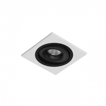 Встраиваемый поворотный светодиодный светильник LeDron MJ1006 MJ1006 SQ White-Black 4000K