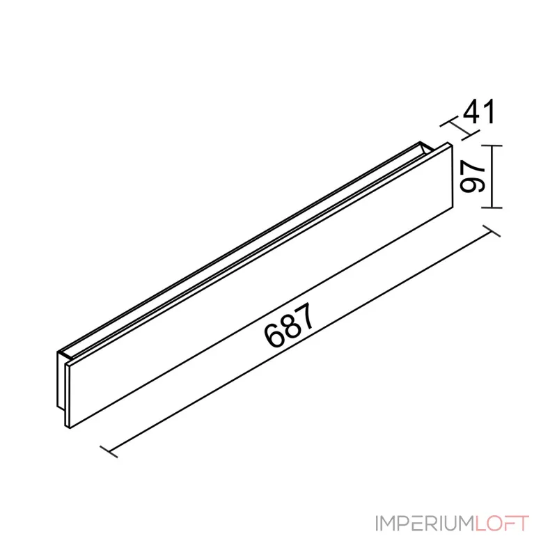 Настенный светодиодный светильник LeDron GW-M066 GW-M066-687 Wooden White