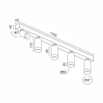 Потолочный светодиодный светильник LeDron SAGITONY SAGITONY E5 S60 Wooden White
