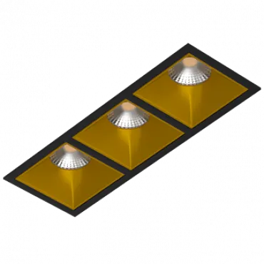 Встраиваемый светильник под сменную лампу LeDron RISE KIT3 RISE KIT3 Black-Gold Встраиваемый светильник под сменную лампу LeDron RISE KIT3 RISE KIT3 Black-Gold