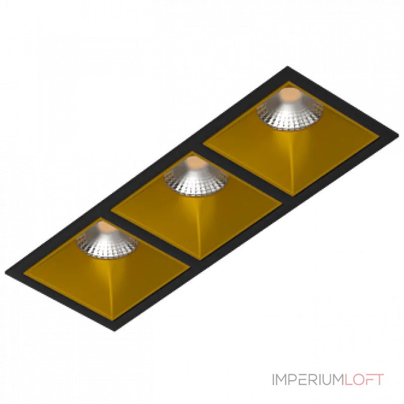 Встраиваемый светильник под сменную лампу LeDron RISE KIT3 RISE KIT3 Black-Gold Встраиваемый светильник под сменную лампу LeDron RISE KIT3 RISE KIT3 Black-Gold