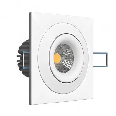 Встраиваемый поворотный светодиодный светильник LeDron LH07SB-R LH07SB-R SQ White 10W 4000K DIM TRIAC