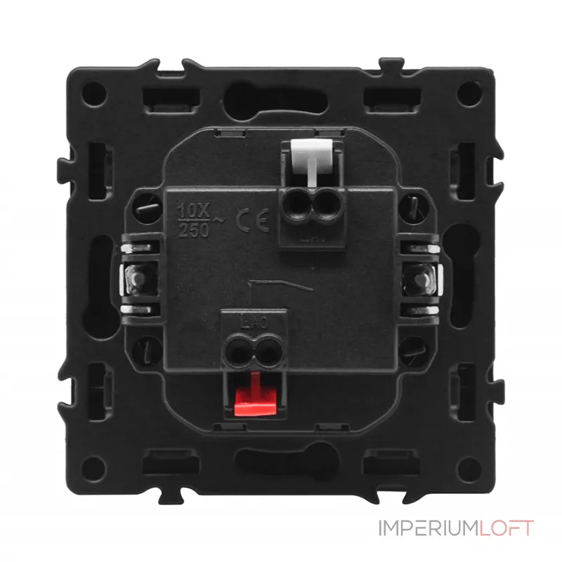 Выключатель одноклавишный звонкового типа LeDron 1G Reset Grey от ImperiumLoft