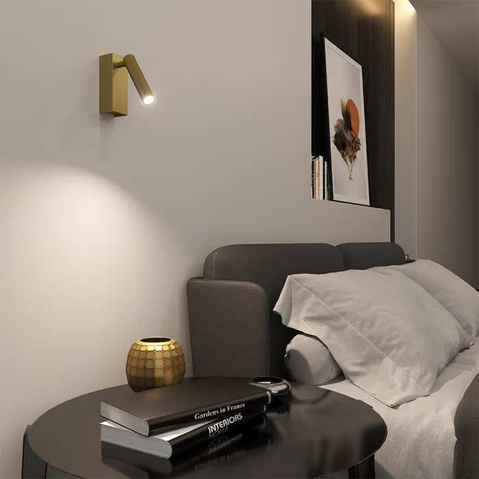 Настенный светодиодный светильник LeDron BEAM C9408 Gold от ImperiumLoft