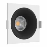 Встраиваемый светильник под сменную лампу LeDron MJ1003 MJ1003 SQ White-Black