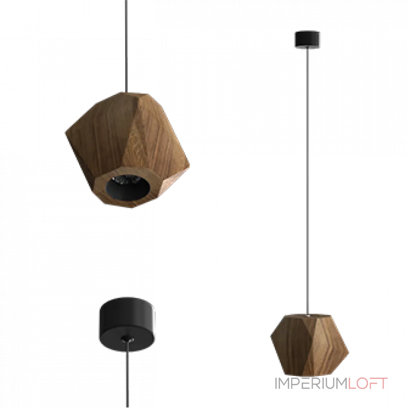 Подвесной светильник LeDron RUBIK RUBIK 2 Wooden Lamp