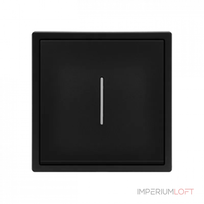 Одноклавишный выключатель с LED-подсветкой LeDron 1 Gang 1 Way LED Black