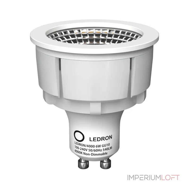 Светодиодная лампа LeDron LDR-GU10 6W 4000K