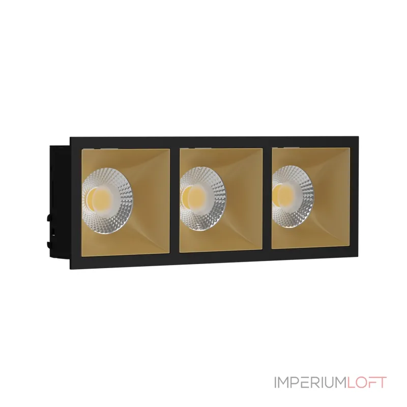 Встраиваемый светильник под сменную лампу LeDron RISE KIT3 RISE KIT3 Black-Gold Встраиваемый светильник под сменную лампу LeDron RISE KIT3 RISE KIT3 Black-Gold