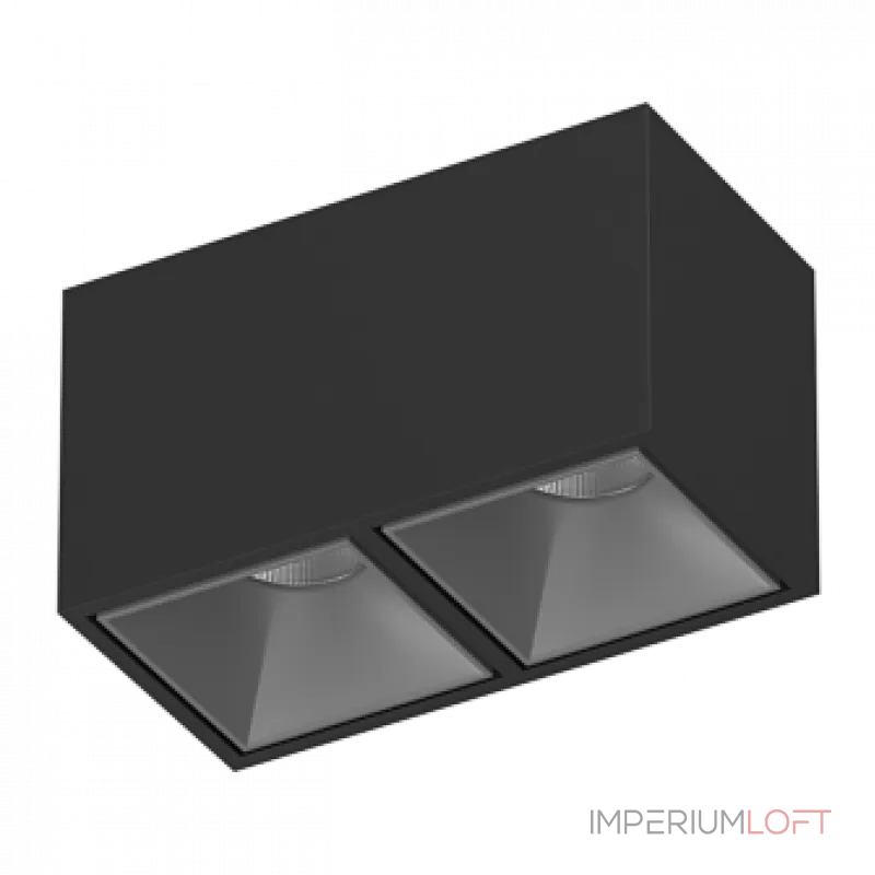 Потолочный светодиодный светильник LeDron KUBING KUBING 2 Black-Grey TRIAC