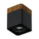 Потолочный светодиодный светильник LeDron TUBING WOODEN TUBING Wooden 30 Black TRIAC