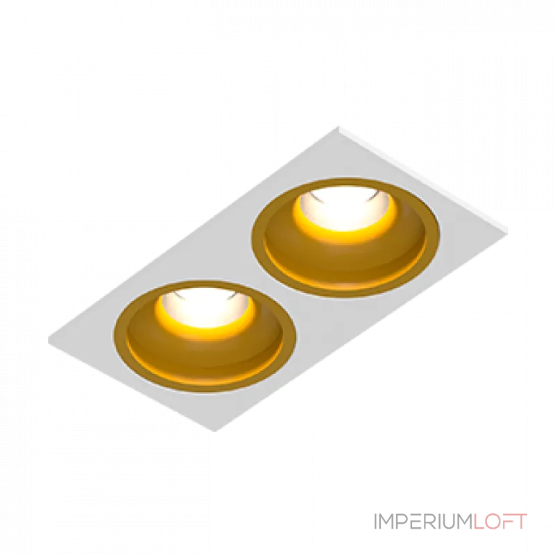 Встраиваемый светодиодный светильник LeDron LEVEL LEVEL SQ2 White-Gold TRIAC