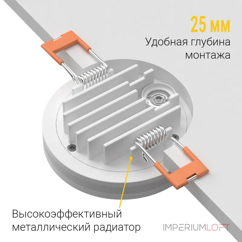 Встраиваемый светодиодный светильник LeDron LIP0906-5W-Y4000K White Triac Dim Встраиваемый светодиодный светильник LeDron LIP0906-5W-Y4000K White Triac Dim