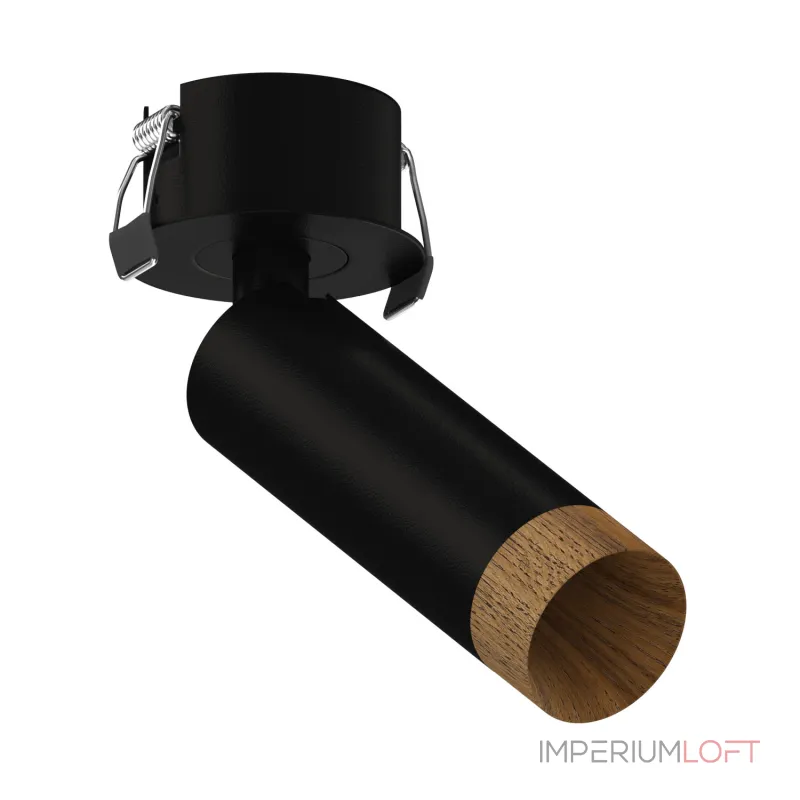 Встраиваемый светодиодный светильник LeDron SAGITONY SAGITONY R Basic S40 Wooden Black