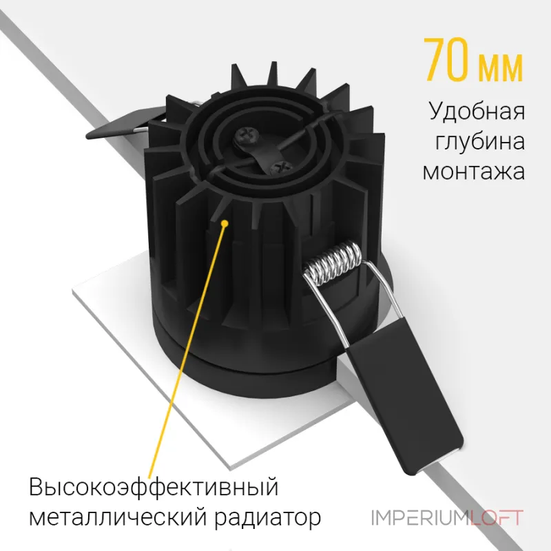 Встраиваемый светодиодный светильник LeDron FAST TOP SQ MINI FAST TOP SQ MINI White 4000K
