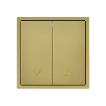 Двухклавишный жалюзийный выключатель LeDron 2 Gang Curtain Switch Gold Двухклавишный жалюзийный выключатель LeDron 2 Gang Curtain Switch Gold