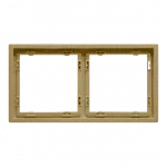 Рамка на 2 поста для розеток и выключателей LeDron 2 Frame PC Gold